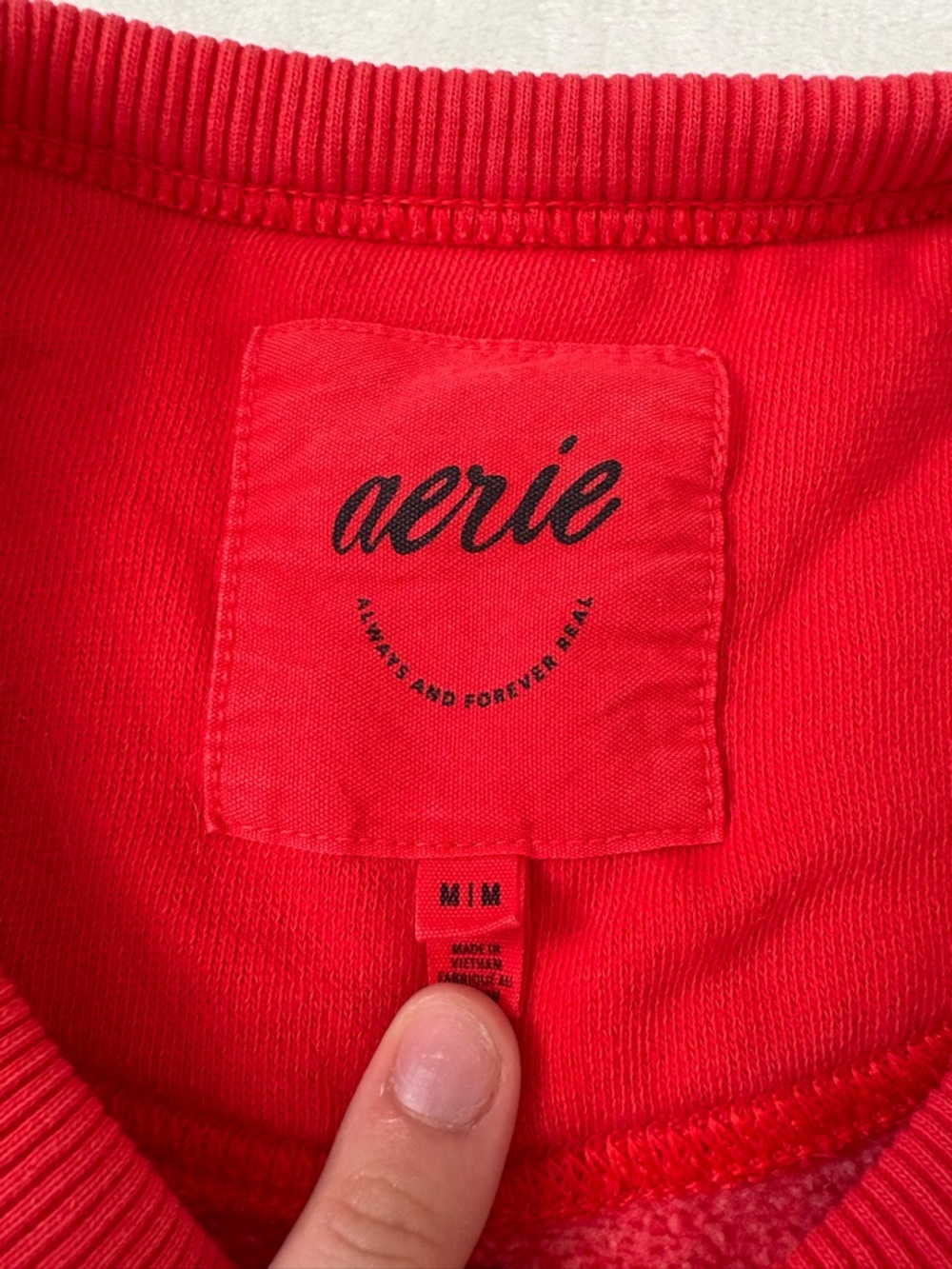 Aerie Red Crewneck - Picture 2 of 2